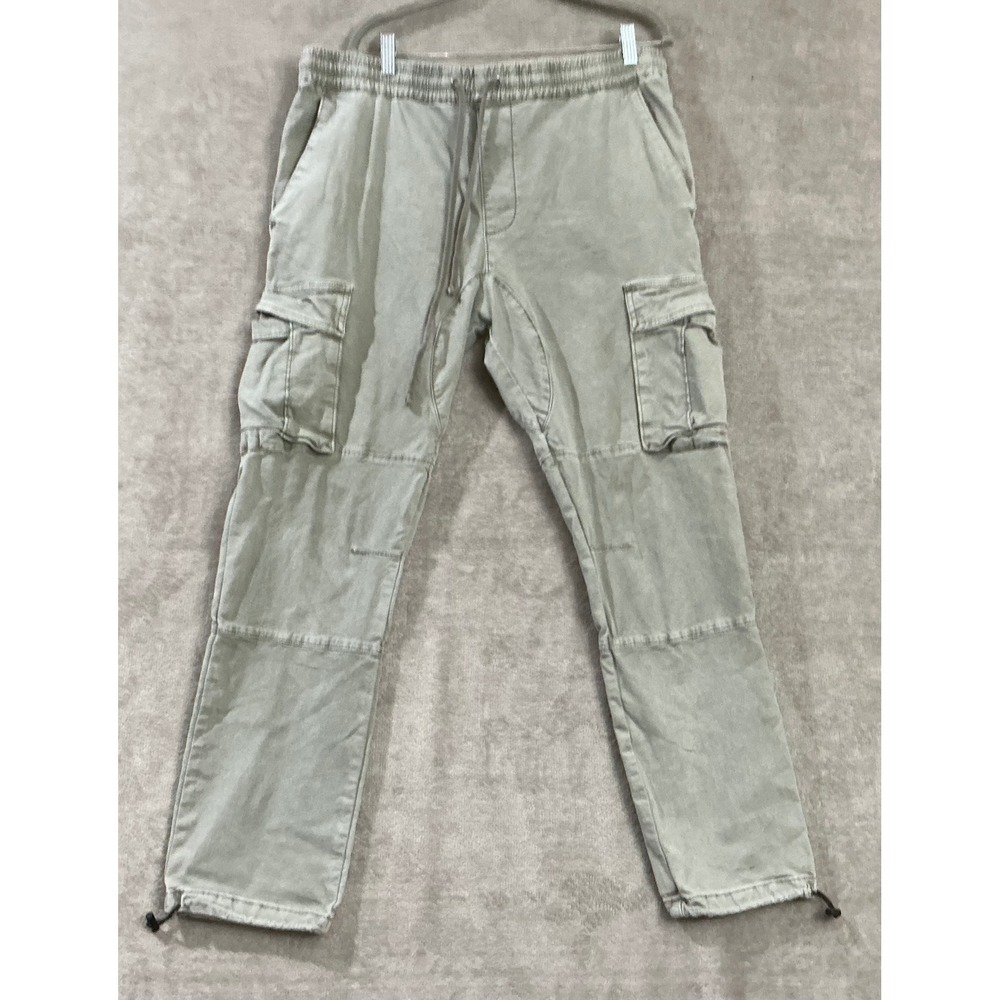 PacSun Cargo Jogger Pants Men‎ XL Green Drawstring Granola